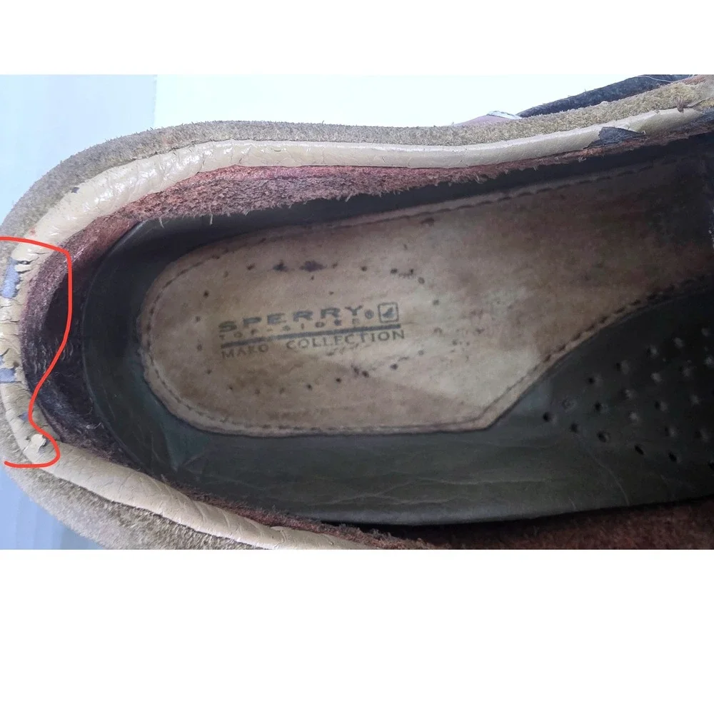 Sperry Top-Sider Mako Collection Brown Leather Boat Shoes Deck Shoes 9.5 CALLOUT